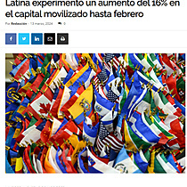 El mercado de transacciones en Amrica Latina experiment un aumento del 16% en el capital movilizado hasta febrero